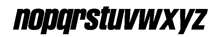 SwisspostersVAR ExtraBoldTallItalic Instance Font LOWERCASE