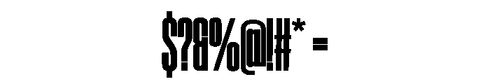 SwisspostersVAR ExtraCondensedBlack Instance Font OTHER CHARS