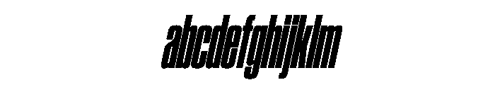 SwisspostersVAR ExtraCondensedBlackItalic Instance FONT