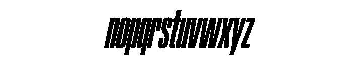 SwisspostersVAR ExtraCondensedBlackItalic Instance Font LOWERCASE
