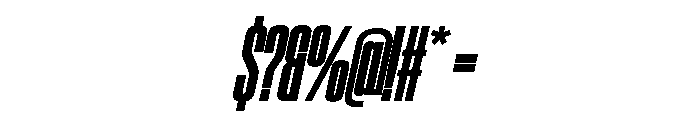 SwisspostersVAR ExtraCondensedBlackTallItalic Instance Font OTHER CHARS
