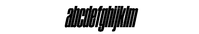 SwisspostersVAR ExtraCondensedBlackTallItalic Instance FONT