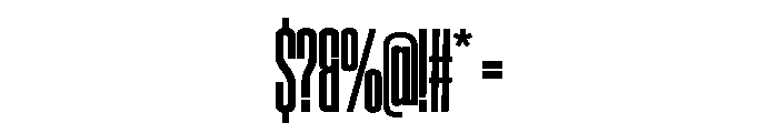SwisspostersVAR ExtraCondensedBold Instance Font OTHER CHARS