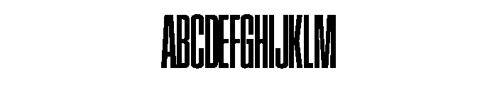 SwisspostersVAR ExtraCondensedBold Instance Font UPPERCASE