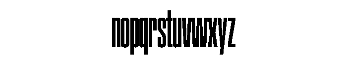 SwisspostersVAR ExtraCondensedBold Instance Font LOWERCASE