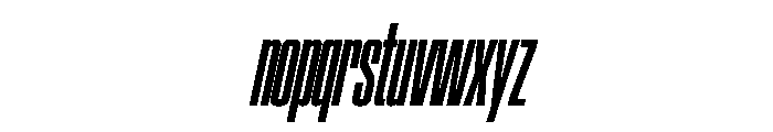 SwisspostersVAR ExtraCondensedBoldItalic Instance Font LOWERCASE
