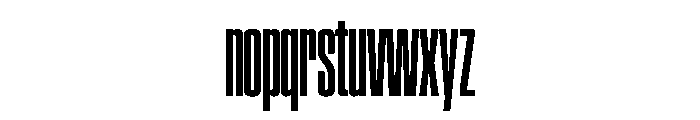 SwisspostersVAR ExtraCondensedBoldTall Instance Font LOWERCASE