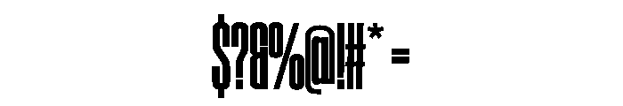 SwisspostersVAR ExtraCondensedExtraBold Instance Font OTHER CHARS