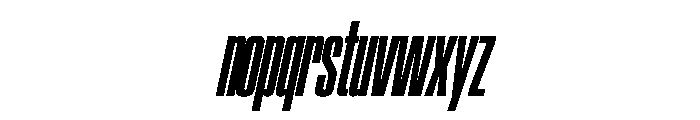 SwisspostersVAR ExtraCondensedExtraBoldItalic Instance Font LOWERCASE