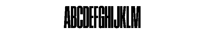 SwisspostersVAR ExtraCondensedExtraBoldTall Instance Font UPPERCASE