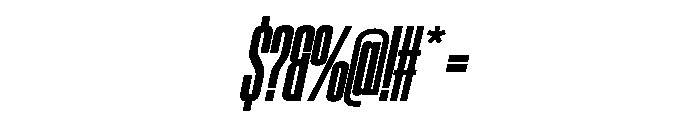 SwisspostersVAR ExtraCondensedExtraBoldTallItalic Instance Font OTHER CHARS