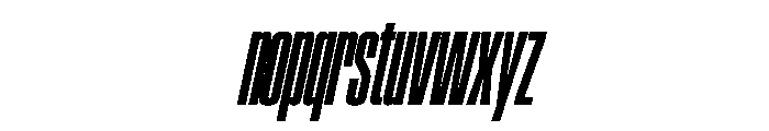 SwisspostersVAR ExtraCondensedExtraBoldTallItalic Instance Font LOWERCASE