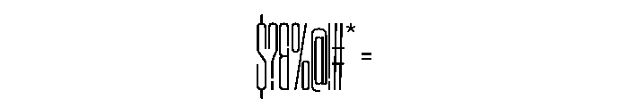SwisspostersVAR ExtraCondensedExtraLight Instance Font OTHER CHARS