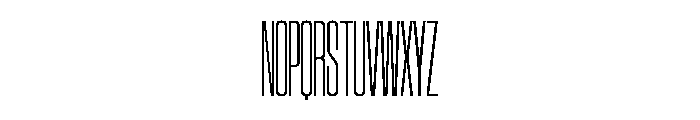 SwisspostersVAR ExtraCondensedExtraLight Instance Font UPPERCASE