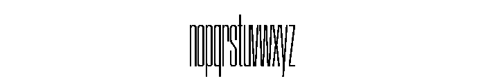 SwisspostersVAR ExtraCondensedExtraLight Instance Font LOWERCASE