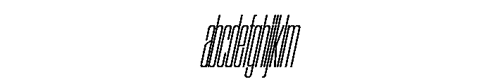 SwisspostersVAR ExtraCondensedExtraLightItalic Instance FONT