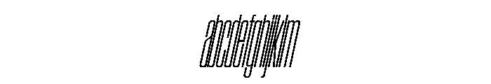 SwisspostersVAR ExtraCondensedExtraLightTallItalic Instance FONT