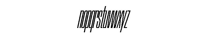 SwisspostersVAR ExtraCondensedLightItalic Instance Font LOWERCASE