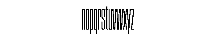 SwisspostersVAR ExtraCondensedLightTall Instance Font LOWERCASE