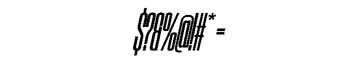 SwisspostersVAR ExtraCondensedMediumTallItalic Instance Font OTHER CHARS