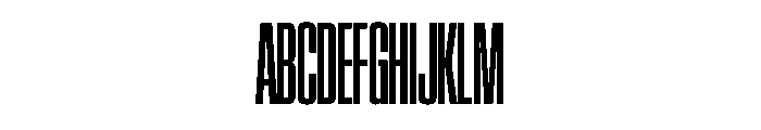 SwisspostersVAR ExtraCondensedSemiBold Instance Font UPPERCASE