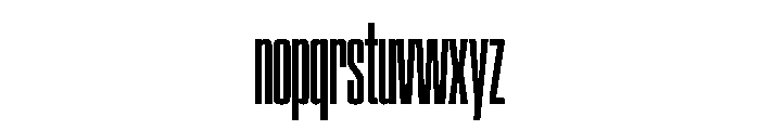 SwisspostersVAR ExtraCondensedSemiBold Instance Font LOWERCASE