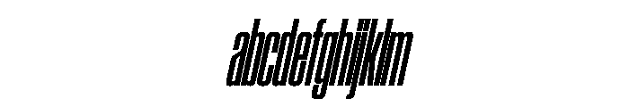 SwisspostersVAR ExtraCondensedSemiBoldItalic Instance FONT
