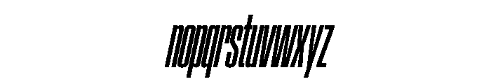 SwisspostersVAR ExtraCondensedSemiBoldItalic Instance Font LOWERCASE