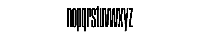 SwisspostersVAR ExtraCondensedSemiBoldTall Instance Font LOWERCASE