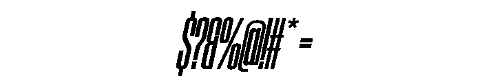 SwisspostersVAR ExtraCondensedSemiBoldTallItalic Instance Font OTHER CHARS