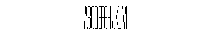 SwisspostersVAR ExtraCondensedThin Instance Font UPPERCASE