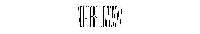 SwisspostersVAR ExtraCondensedThin Instance Font UPPERCASE