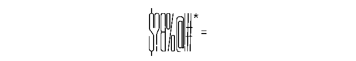 SwisspostersVAR ExtraCondensedThinTall Instance Font OTHER CHARS