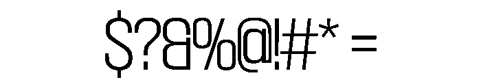 SwisspostersVAR ExtraLight Instance Font OTHER CHARS
