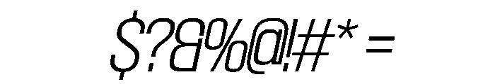 SwisspostersVAR ExtraLightItalic Instance Font OTHER CHARS