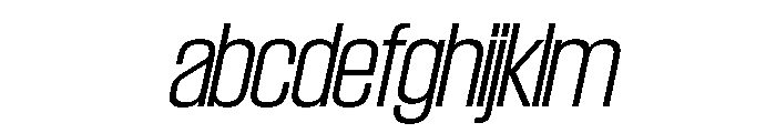 SwisspostersVAR ExtraLightItalic Instance FONT