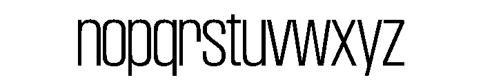 SwisspostersVAR ExtraLightTall Instance Font LOWERCASE