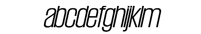 SwisspostersVAR ExtraLightTallItalic Instance FONT