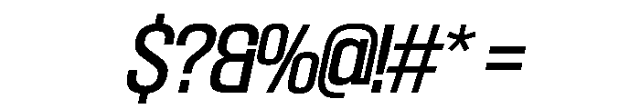 SwisspostersVAR Italic Instance Font OTHER CHARS