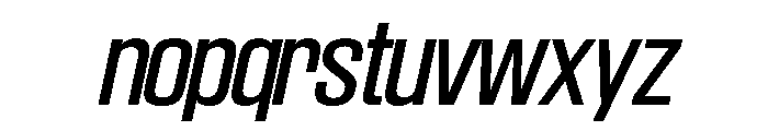 SwisspostersVAR Italic Instance Font LOWERCASE