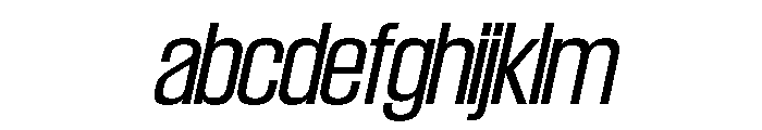 SwisspostersVAR LightItalic Instance FONT