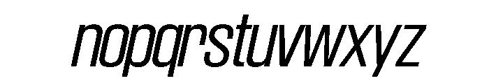 SwisspostersVAR LightItalic Instance Font LOWERCASE