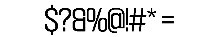 SwisspostersVAR LightTall Instance Font OTHER CHARS