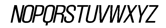 SwisspostersVAR LightTallItalic Instance Font UPPERCASE