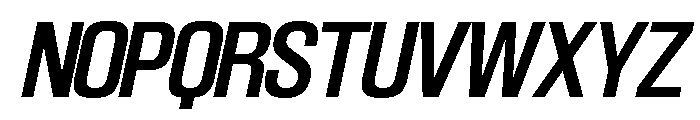 SwisspostersVAR MediumItalic Instance Font UPPERCASE