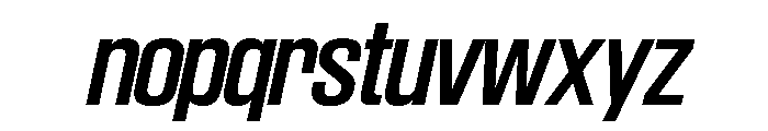 SwisspostersVAR MediumItalic Instance Font LOWERCASE