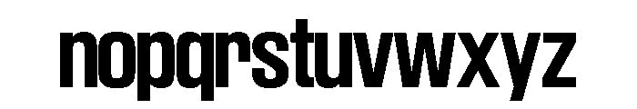 SwisspostersVAR SemiBold Instance Font LOWERCASE