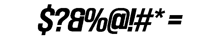SwisspostersVAR SemiBoldItalic Instance Font OTHER CHARS