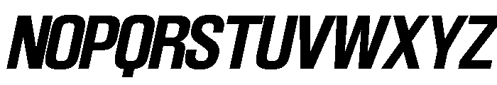 SwisspostersVAR SemiBoldItalic Instance Font UPPERCASE