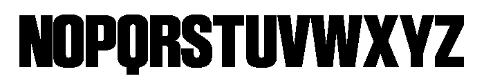 SwisspostersVAR SemiCondensedBlack Instance Font UPPERCASE